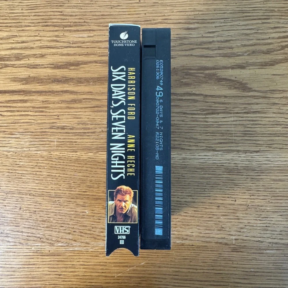 Six Days Seven Nights VHS Movie Harrison‎ Ford Anne Heche Adventure Comedy